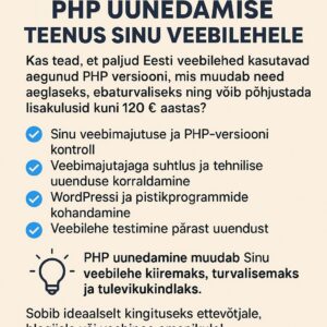 Veebilehe hoolduse kinkekaart
